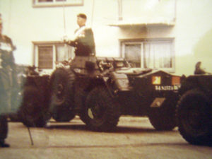 Major-General G. P. Vanier, DSO, MC, CD, Inspects the Escort. Photo via WO II McKay to __ Archives)