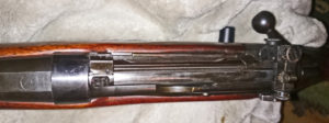 Second rifle which has no serial number. View from above. Note that there is no charger guide.
