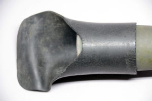 C No 67 Mk I scope 86-C as received August 2018. This is the original eye shield and it appears to be simply made from an inner tube, possibly off of a motorcycle.