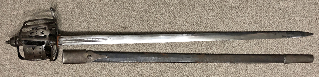 Scottish Broadsword marked ANDREA FERARA in the Colin MacGregor Stevens Collection 