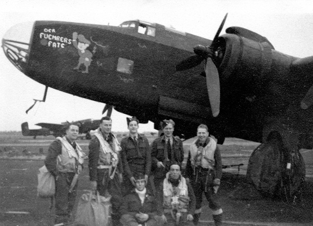 DER FUEHRERS FATE Lightning & crew no machine gun in the nose. "On the job 1944"