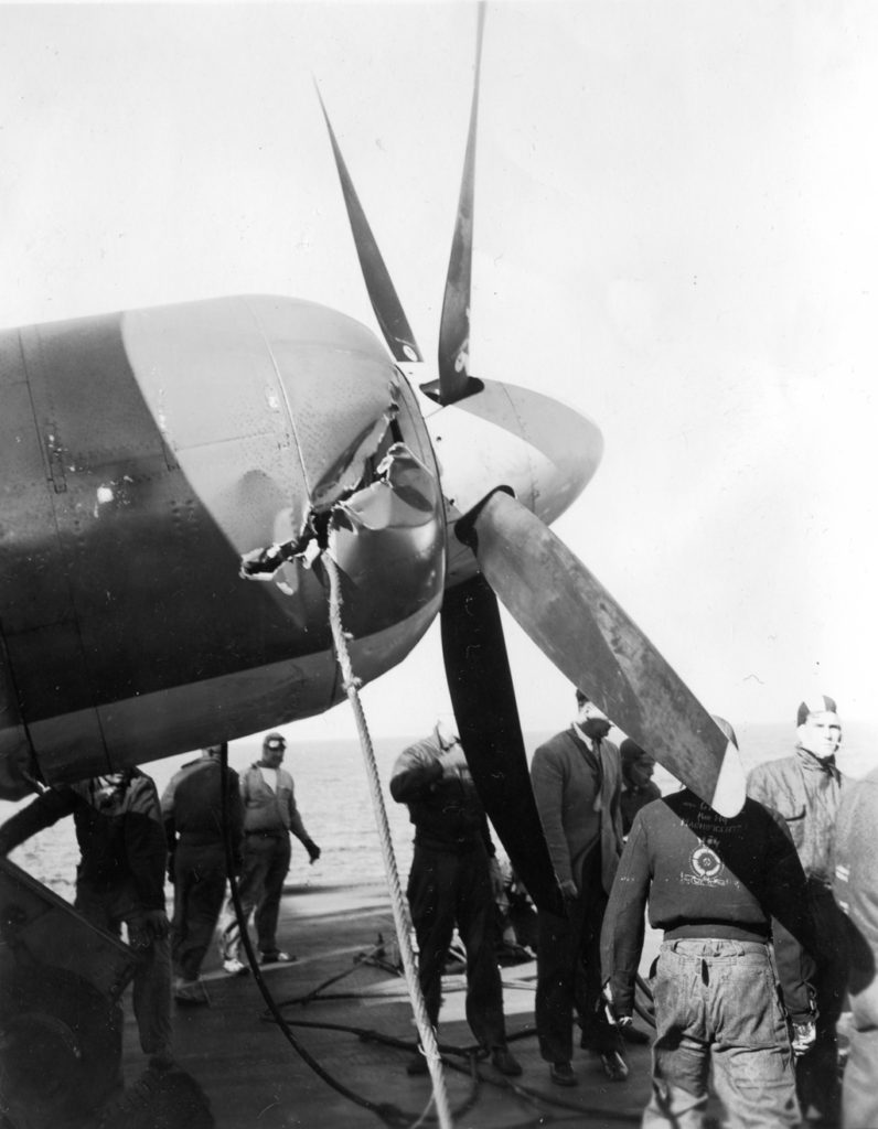 RCN Sea Fury BC-F TF996 Damage done by running into the barrier.