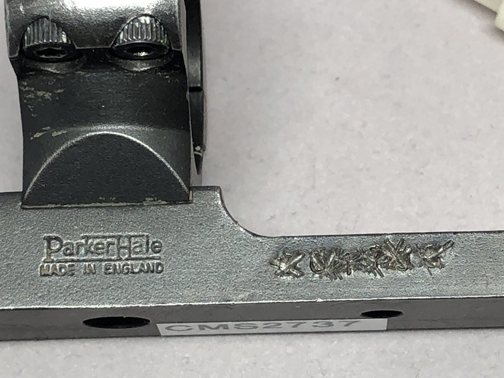 Parker-Hale scope mount for Unertl scope of C3A1 sniper rifle