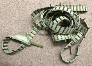 Vickers MG belt, early pattern with metal spacers.