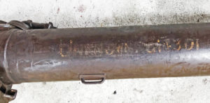 MG 08 15 121b showing capture markings painted on and still faintly visible. "UNCLAIMED C 14301" ?