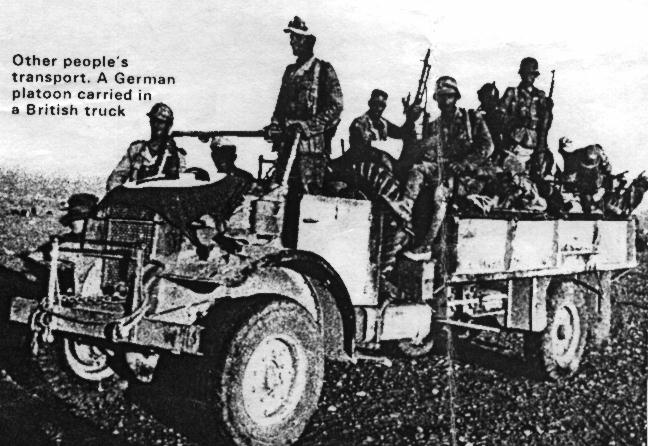 CMP 60 Cwt filled with its new owners, the German Afrika Corps troops. 