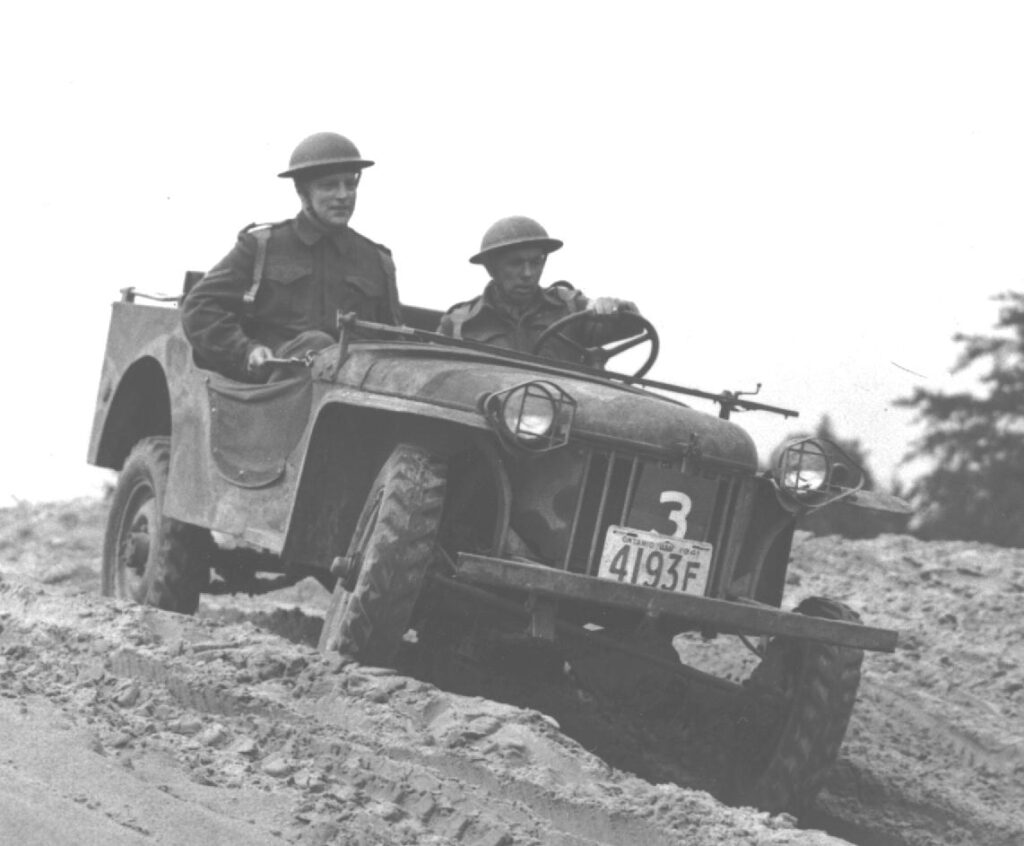 Bantam Car 5 Cwt. being tested in Canada circa 1941.