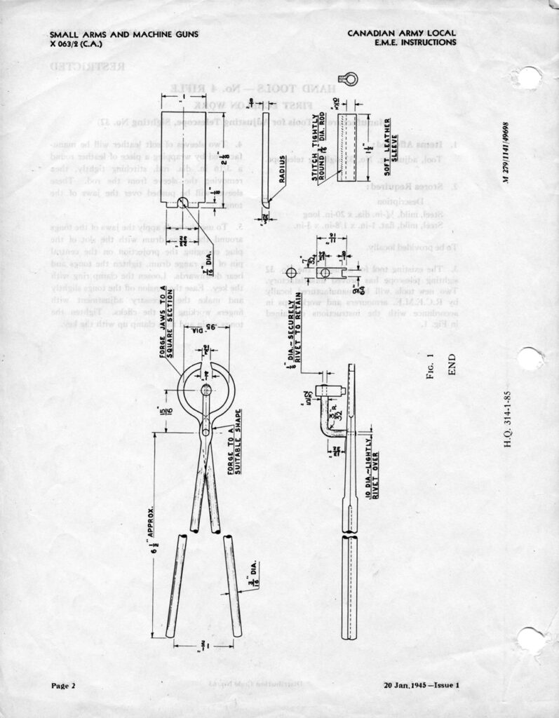 EME instructions for making scope drawings