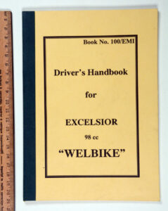 Driver's Handbook Excelsior Welbike 100-EMI REPRINT