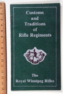 Customs & Traditions Rifle Regts W WPG R