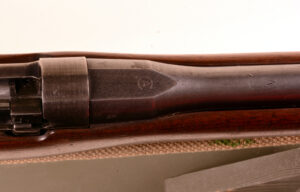 Rifle EAL SN 1640 (1) Left side with SN Canadian Arsenals mark