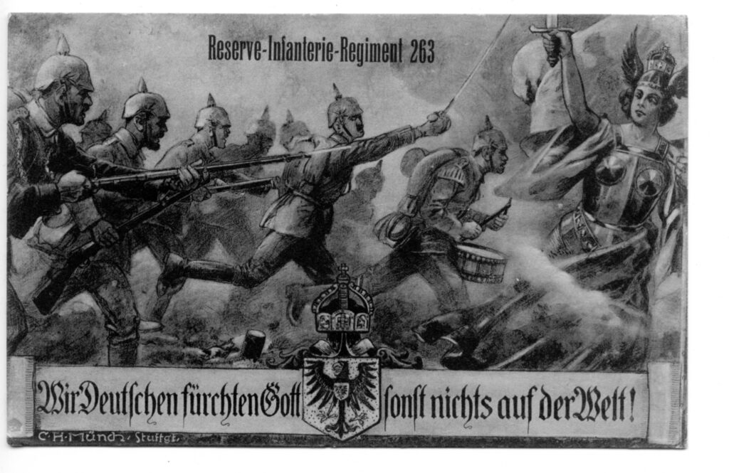 Postcard 263 Reserve Inf Regt 1916