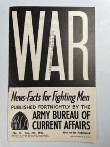 WAR 11 WWII mini-magazine