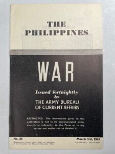 WAR 89 WWII mini-magazine 
