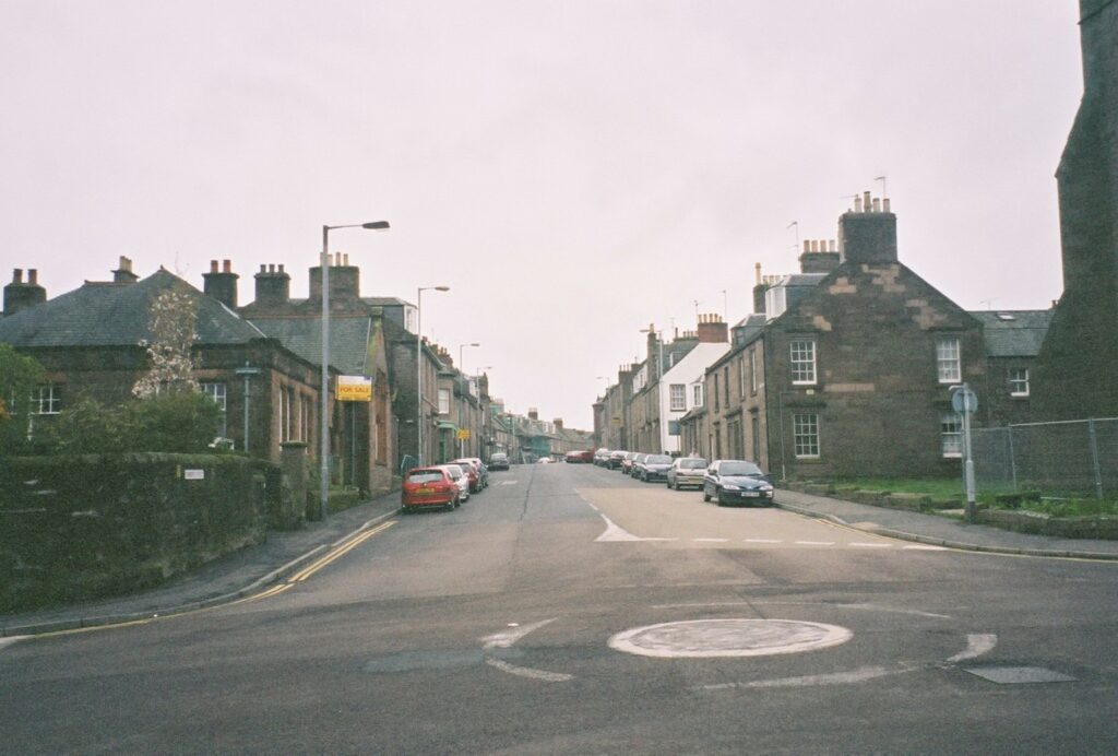 View from New Cemetery back into Brechin