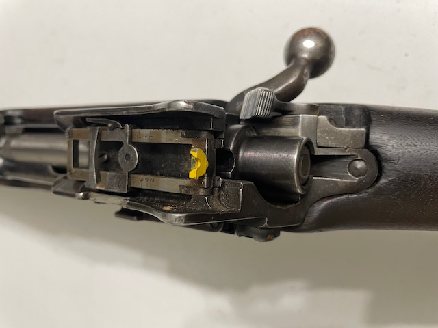 Pattern 1914 MkI* (T) W 191781 with Australian issue markings and number 248 - Rear FINE sight with modified battle sight painted yellow.