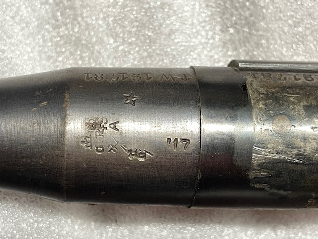 Pattern 1914 MkI* (T) W 191781 with Australian issue markings and number 248 - Markings on barrel at breech.