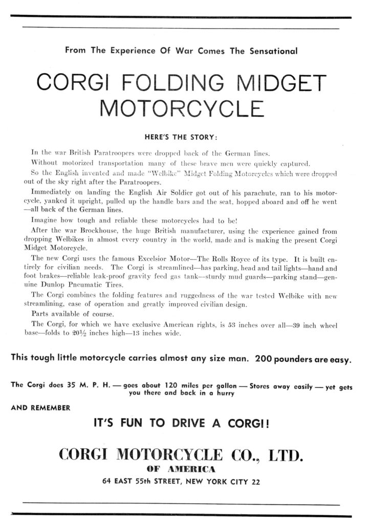 Corgi 1947 flyer photos