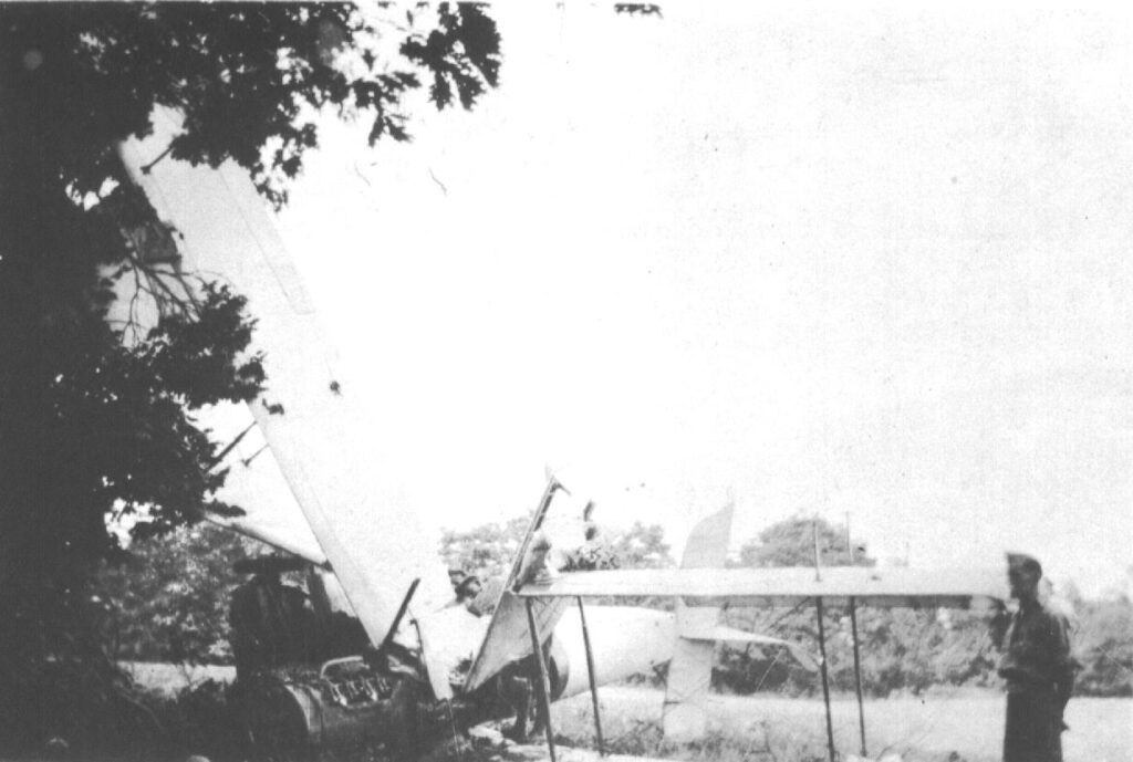 JN-4 crash WA Stevens photo