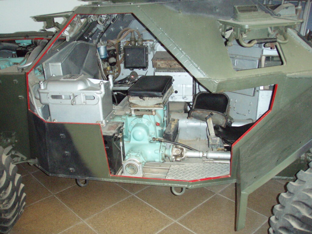 Cutaway Ferret Scout Car at IWM, Duxford