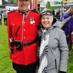 Victoria Highland Games 2013 - An RCMP officer and Jeanette Stevens. Her father was an RCMP Staff Sergeant. - 114