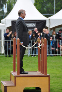 Victoria Highland Games 2013 150th - HRH Prince Andrew on the review stand (116)