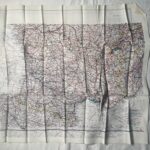 Cloth Escape Maps WWII (3) MI-9 France & Spain Map D on back