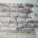 Cloth Escape Maps WWII (6) MI-9 France & Spain Map D back - no map