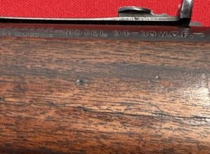 PCMR WWII C/|\ issue Winchester Model 1894 S/n 2332832 - C/|\ issue mark on fore-end