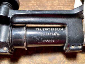 L42A1 - L1A1 scope markings OS 2429 GA serial number last digit is there, just not highlighted.