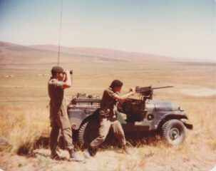 BCR (DCO) Firing GPMG offBCR (DCO) M38A1 CDN, CDN2 or CDN3 Jeep. Likely at Yakima, WA, USA. BCR (DCO) M38A1 CDN, CDN2 or CDN3 Jeep. Likely at Yakima, WA, USA.