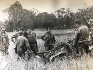 BCR (DCO) M38A1 CDN family Jeep in ditch. - Photo via Manfred Harder BCR (DCO) Cross-country driving. M38A1 CDN2 or CDN3 Jeep in ditch. - Photo via Manfred Harder
