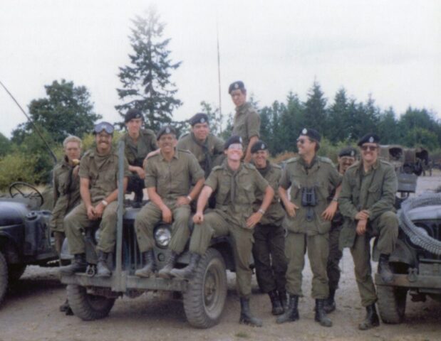 1982 - BCR (DCO) at MILCON. Members of 3 Troop Recce Sqn with M38A1 CDN2 and/or CDN3 Jeeps.