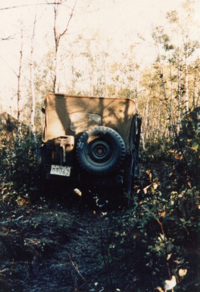 71-09062 view from rear, in the field, probably at CFB Wainwright, Alberta. - LCol Gord Chisholm photo
