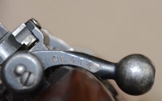 Long Branch 1941 with 1942 barrel all matching 1L314 - Serial number 1L314 on back of bolt handle.