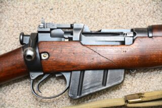 Long Branch 1941 with 1942 barrel all matching 1L314 - Right side of action. Scratch from service use.